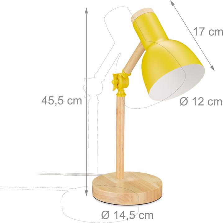 Image du produit Relaxdays Lampe de bureau (E27)