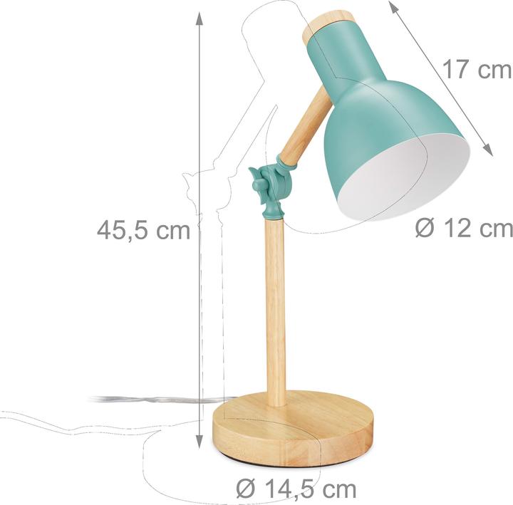 Image du produit Relaxdays Lampe de bureau (E14)