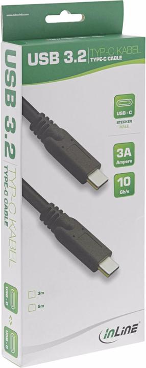 Actual product image InLine USB 3.2 Gen.1x2 cable (3 m, USB 3.2)