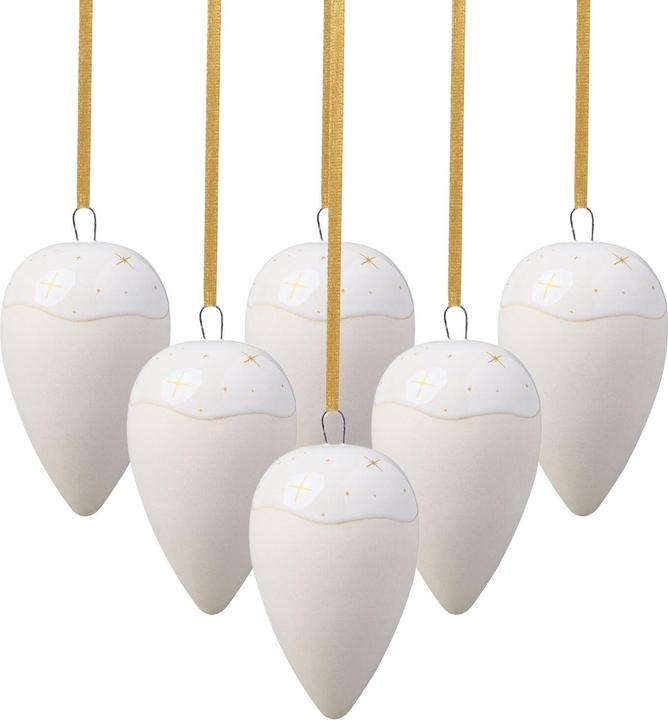 Like. by Villeroy & Boch Winter Glow Ornamente Tropfen (6 -teilig)