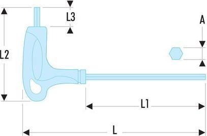 Produktbild Facom T9 TGriff TORX®Schlüssel Kurz