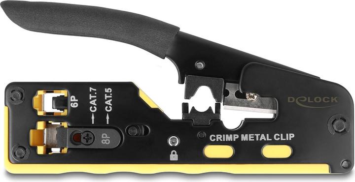 Produktbild Delock Crimpzange für 6P/8P RJ45/RJ11 Stecker Cat. 5/6/7 mit (135 mm)