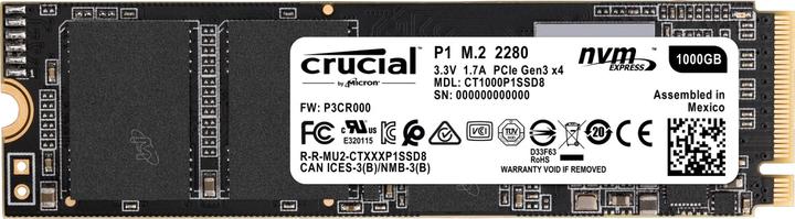 Immagine prodotto Crucial P1 (1000 GB, M.2 2280)