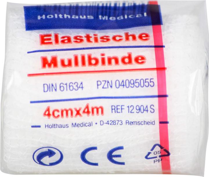 Holthaus ELAST MULLBINDE 4MX4CM, 1 pc BIN