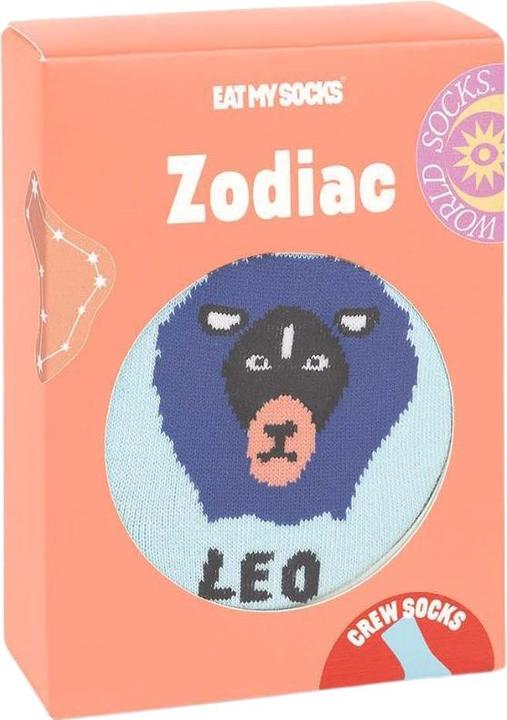 Actual product image Eat My Socks Socks, Zodiac Leo (One size)