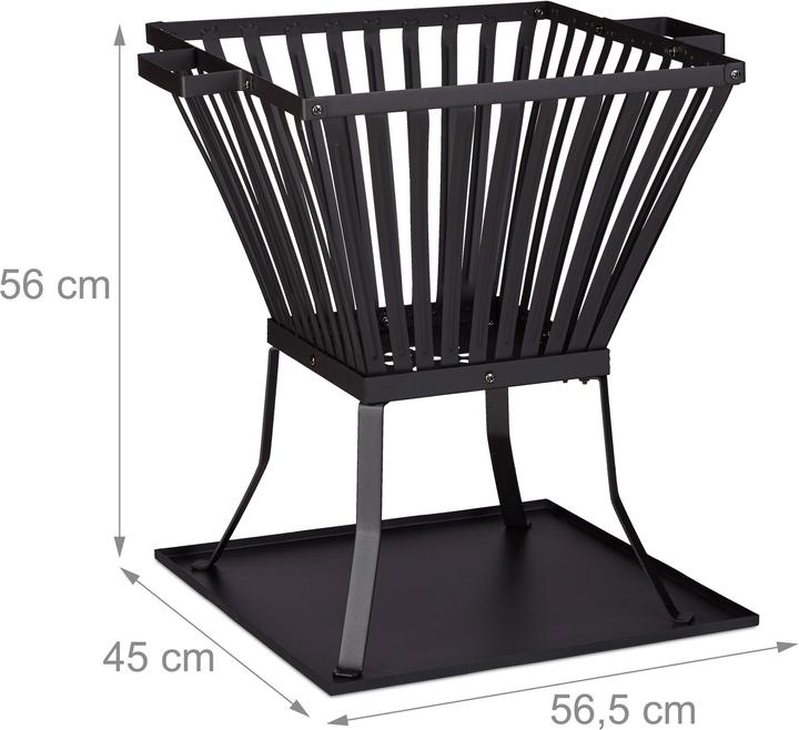 Immagine prodotto Relaxdays Ciotola da fuoco XL con poker (56.50 cm)