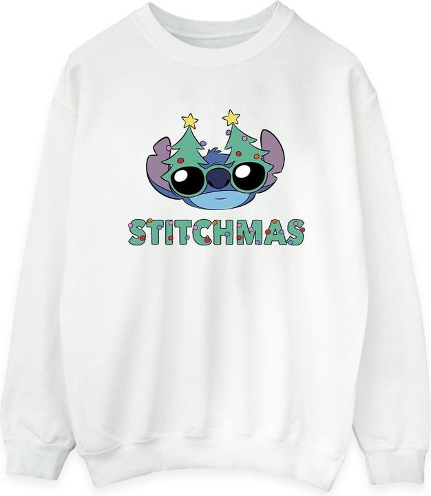 Disney Lilo & Stitch Stitchmas Glasses Sweatshirt (L)