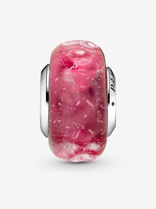 Produktbild Pandora Wavy Fancy Pink Charms/Beads (Glas, Silber 925)