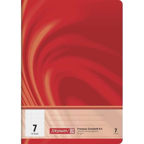 Produktbild Schulheft Vivendi Lineatur 7 kariert DIN A5 ohne Rand, 16 Blatt (A5, Kariert)