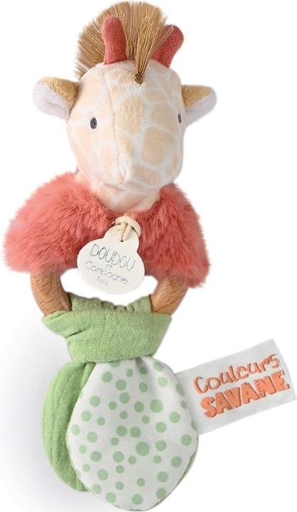 Image du produit Doudou et Compagnie Hochet girafe 15cm