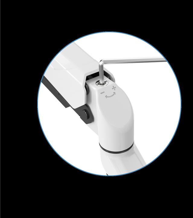 Actual product image Rockstable Prof. Single USB White (Table, 32")