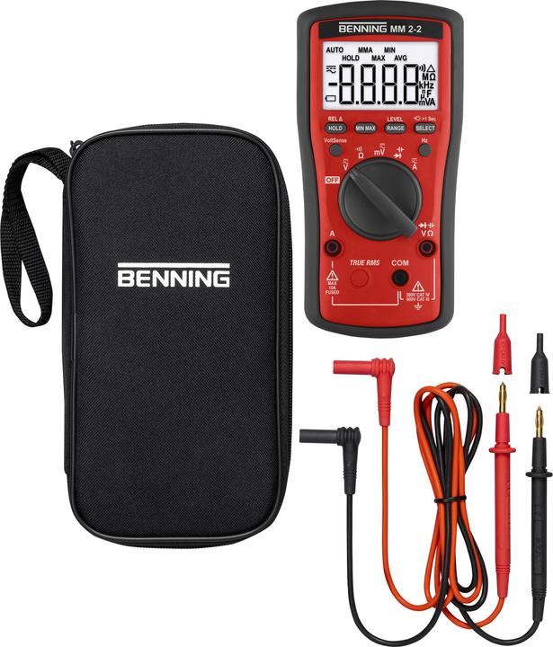 Produktbild Benning BENN Digitale Multimeter (CAT II 1000V, CAT III 600V, CAT IV 300V)