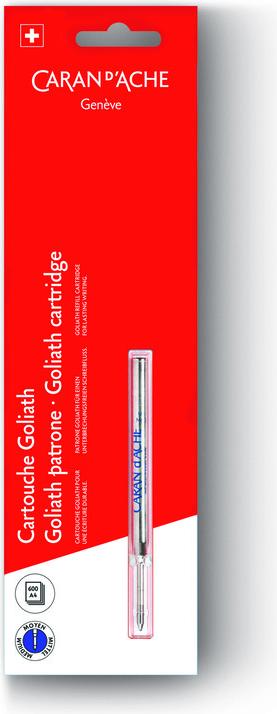 Actual product image Caran d'Ache Goliath Nachfüllung im Blister (Refill, Blue, 0.60 mm)