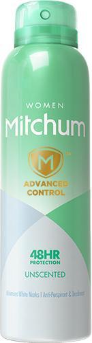Actual product image Revlon Mitchum Unscented Deodorant Spray (Spray, 150 ml)