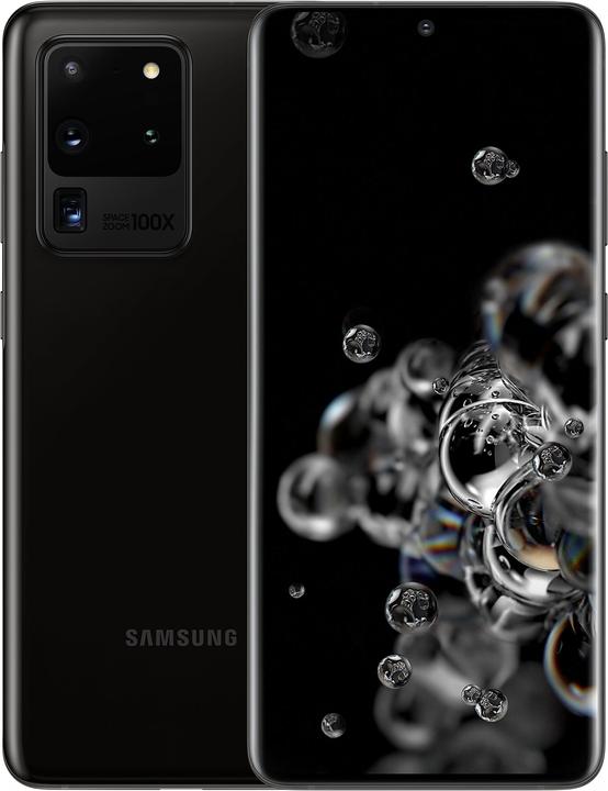 Produktbild Samsung Galaxy S20 Ultra 5G (128 GB, Schwarz, 6.90", SIM + eSIM, 108 Mpx, 5G)