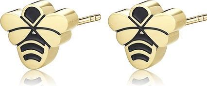 Sagapo S'Agapõ - Beautiful gold-plated bee earrings CLICK SCK153