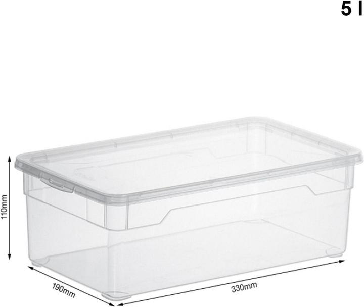 Produktbild Rotho Clear (33 x 19 x 11 cm, 5 l)