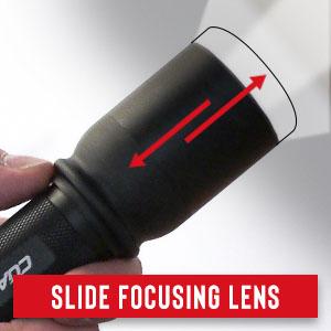 Actual product image Coast XP6R rechargeable hand lamp 400 lumens - packaging unit (9 cm, 400 lm)
