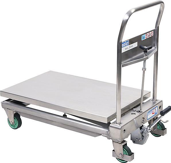 Produktbild kaiserkraft Scheren-Hubwagen Edelstahl (250 kg)