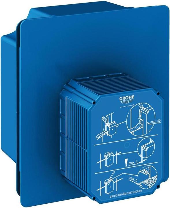 Actual product image Grohe Rapido rough set for urinals, manual or infrared operation, for wet and dry construction