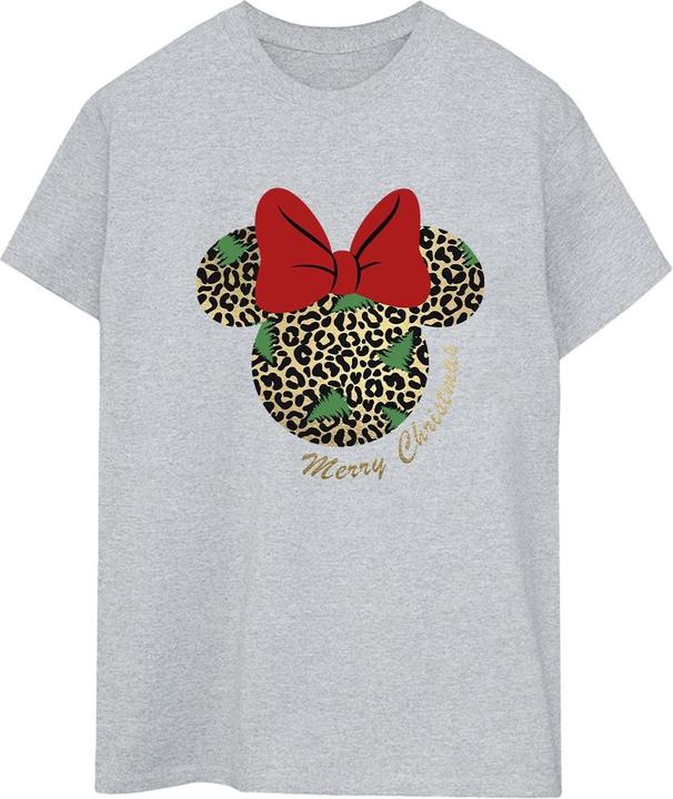 Disney Minnie Mouse Leopard Christmas TShirt (XL)