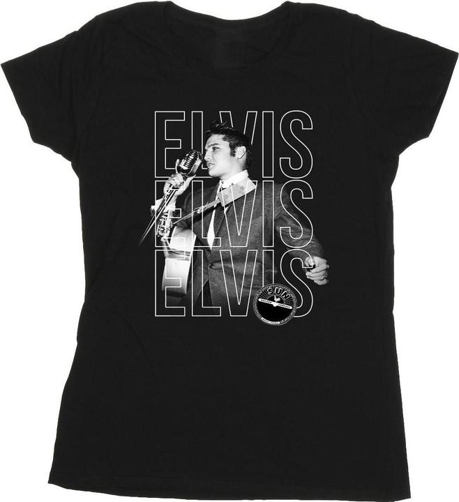 Elvis Triple Logo Portrait TShirt (XXL)