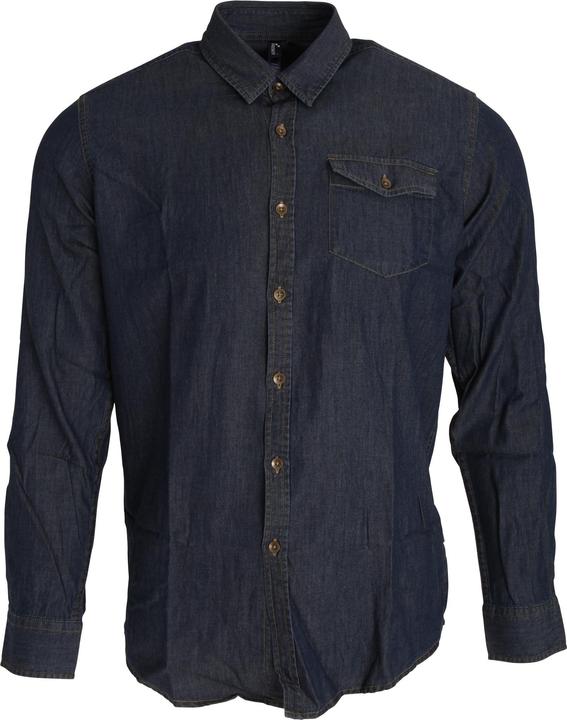 Premier Jeans Naht Langarm Denim Hemd
