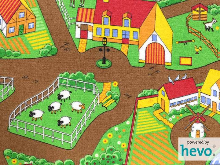 Produktbild Hevo Mein Dorf Strassen Kinderteppich verschiedene Grössen (200 x 400 cm)