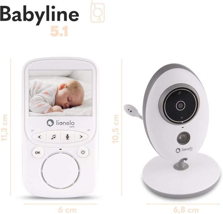 Immagine prodotto Lionelo Baby monitor con telecamera (Video e audio, 300 m)