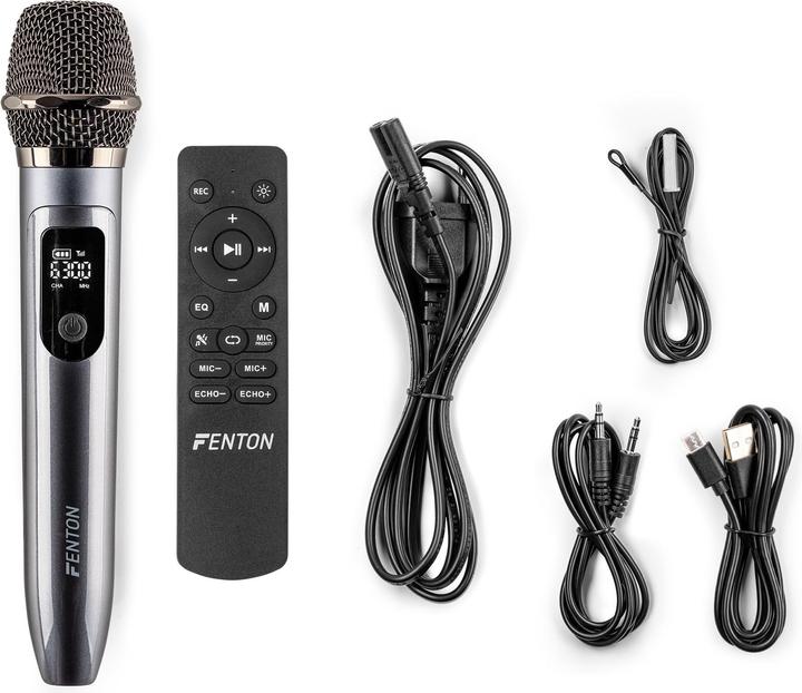 Actual product image Fenton Bluetooth Speaker Pulse130 Schwarz (12 h, Rechargeable battery operated, Electrical connection)