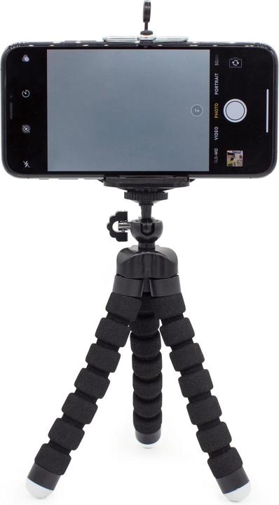 Kikkerland Tripode pour smartphone (Mousse, Textile, Matières plastiques)