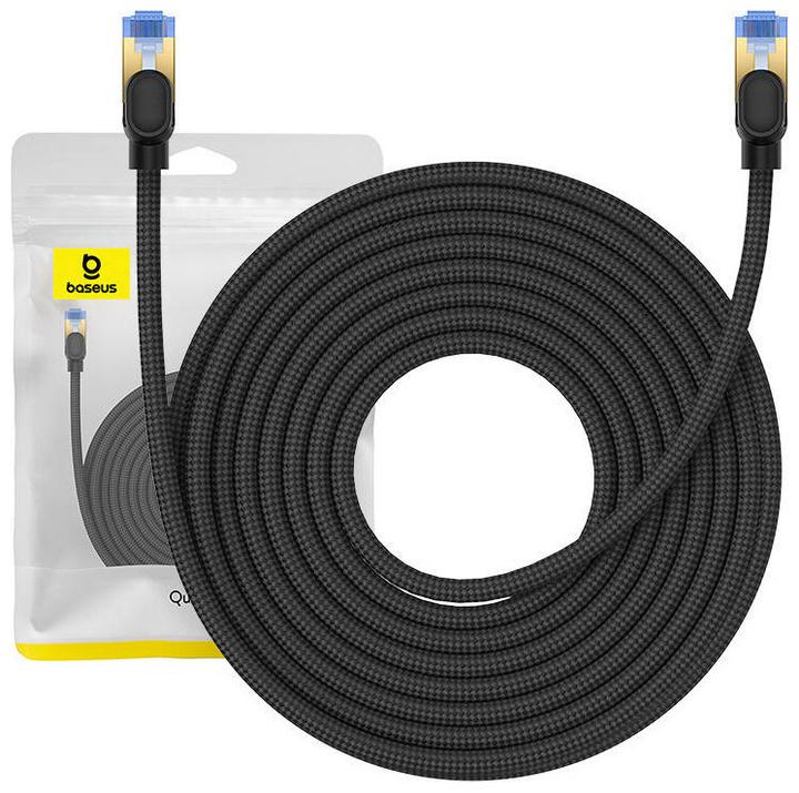 Produktbild Baseus Braided network cable cat.7 Ethernet RJ45, 10Gbps, 10m (black) (U/UTP, CAT7, 10 m)