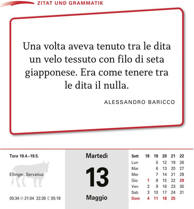 Produktbild Harenberg Stillo:Italienisch Sprachkalender 2025 (12.5 x 16 cm, Deutsch)