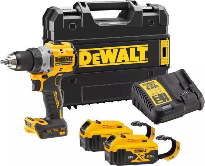 Productafbeelding DeWalt Accuboormachine 18 V Li-Ion 2 x 5.0 Ah, XR-LANYARD-FERTIG (Oplaadbare batterij)
