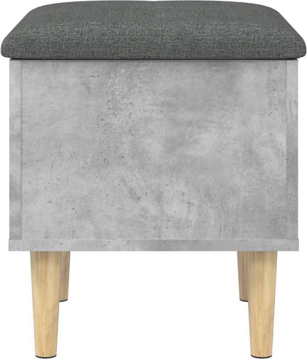 Produktbild VidaXL Sitzbank mit Stauraum Betongrau 42x42x46 cm (42 cm)