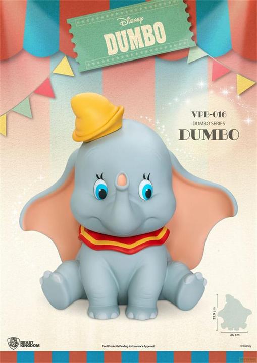Produktbild Beast Kingdom Disney Piggy Vinyl Spardose Functional Dumbo 34 cm (34 cm)