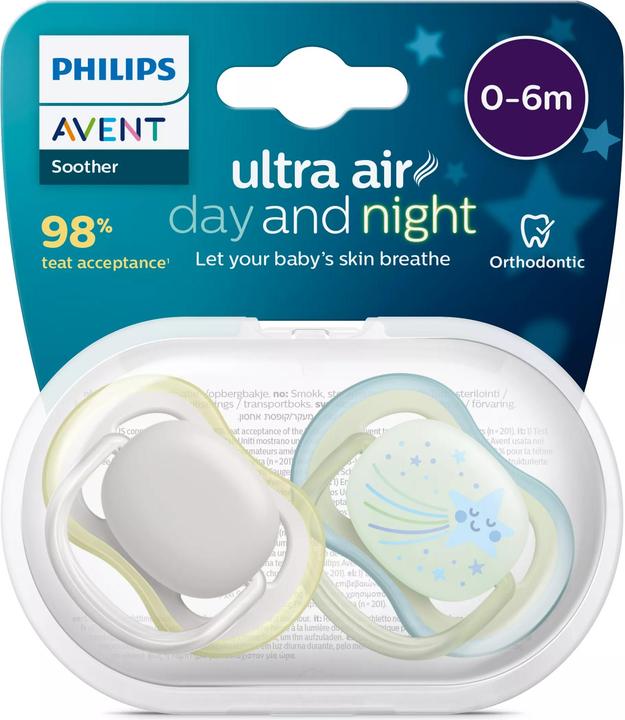Productafbeelding Philips Avent Baby soothers (2 x, tot 6 M.)