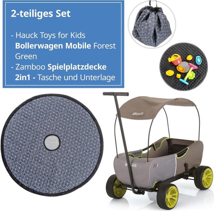 Produktbild Hauck Toys for Kids Bollerwagen Bollerwagen Eco Mobil - faltbar mit Dach
