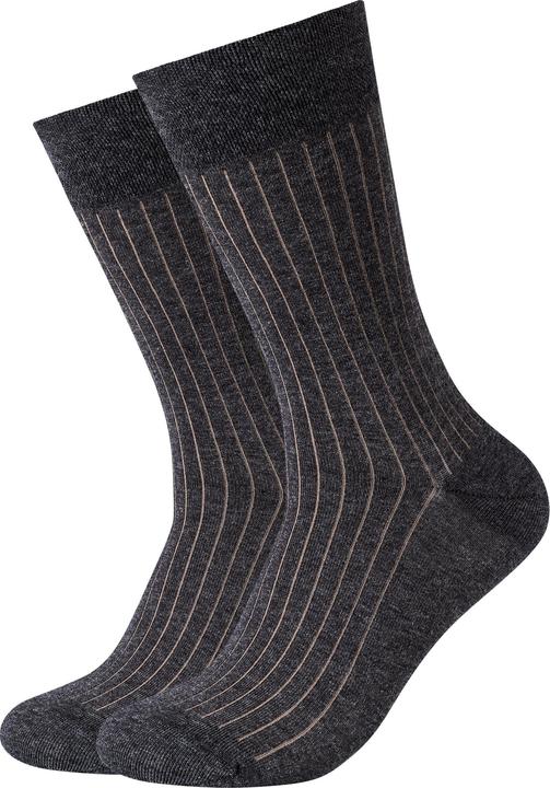Produktbild Camano Men ca-soft shadow stripes Socken 2p (2er Pack, 39, 42)