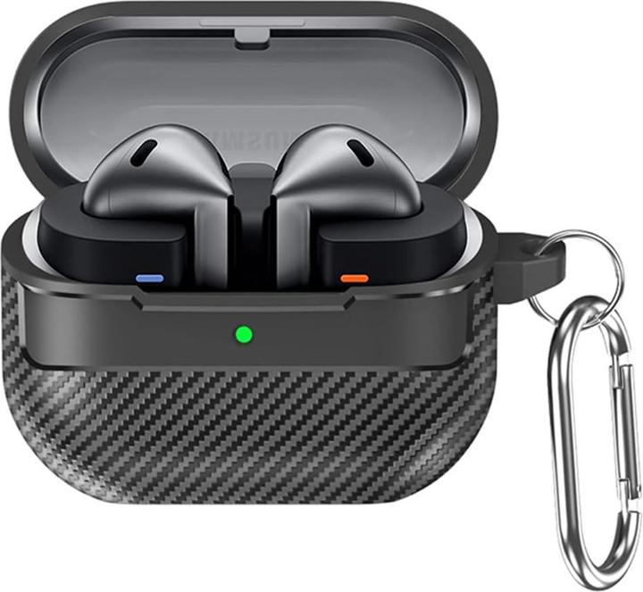 Produktbild Techsuit - CarbonFiber - for Samsung Galaxy Buds 3 / 3 Pro - Black (Kopfhörer Tasche)