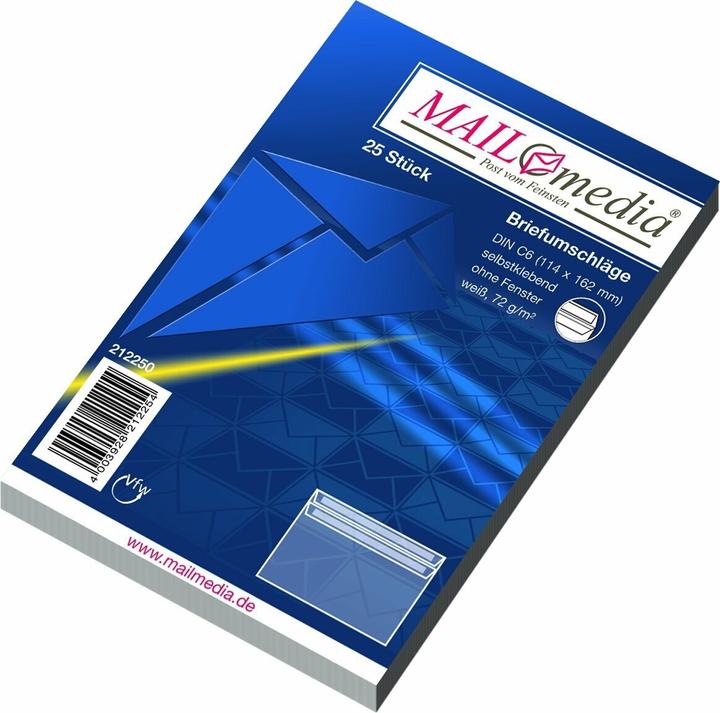 Actual product image Elepa Envelope without window (C6, 25 x)
