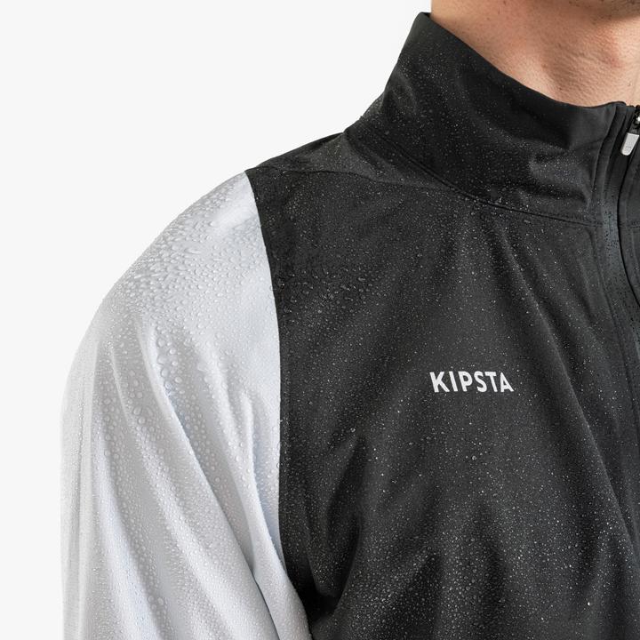 Produktbild Kipsta Damen/Herren Fussball Regenjacke - CLR weiss/schwarz (M)