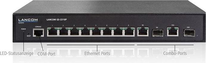 Actual product image Lancom Systems Gs-2310p+ Mg. Sw. 10p. (8 Ports)