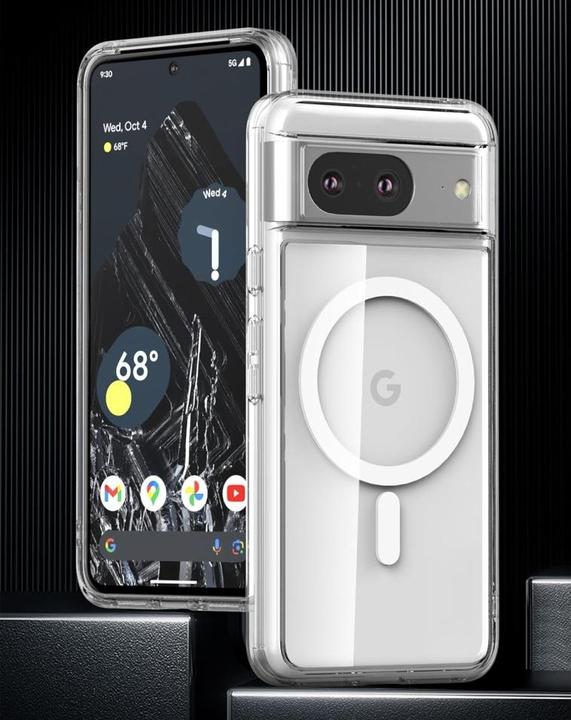 Actual product image Screenguard Magnetic Google Pixel 8 Clear Case MagSafe Cover (Google Pixel 8)