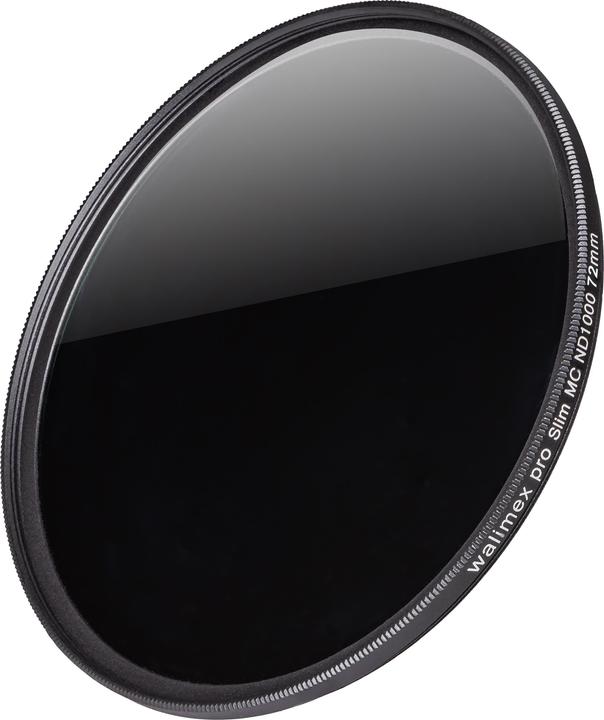 Image du produit Walimex pro Filtre gris pro Slim ND1000 trempé 72 mm (72 mm, Filtre gris neutre, 72 mm)