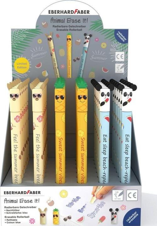 Image du produit EberhardFaber Roller Gel Animal Erase it! Limited Edition (Trié, Bleu, 36 x)