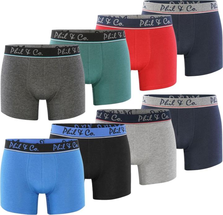 Phil & Co. Berlin Retroshorts 8-Pack Jersey (M, 8er Pack)
