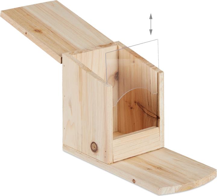 Actual product image Relaxdays Squirrel feeding house