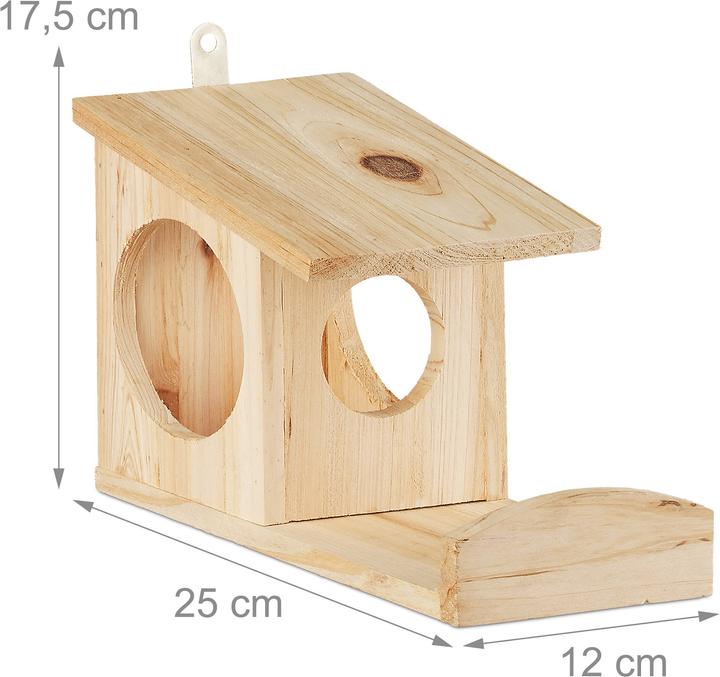 Produktbild Relaxdays Eichhörnchen Futterhaus
