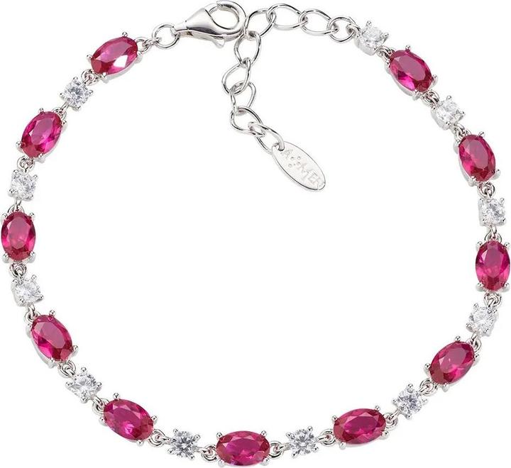 Immagine prodotto Amen Bracciale tennis con taglio ovale (19 cm, Argento 925)